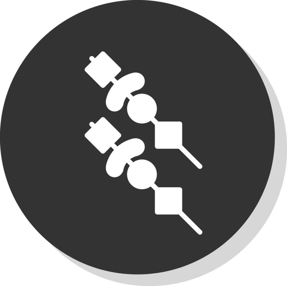 Skewer Vector Icon Design