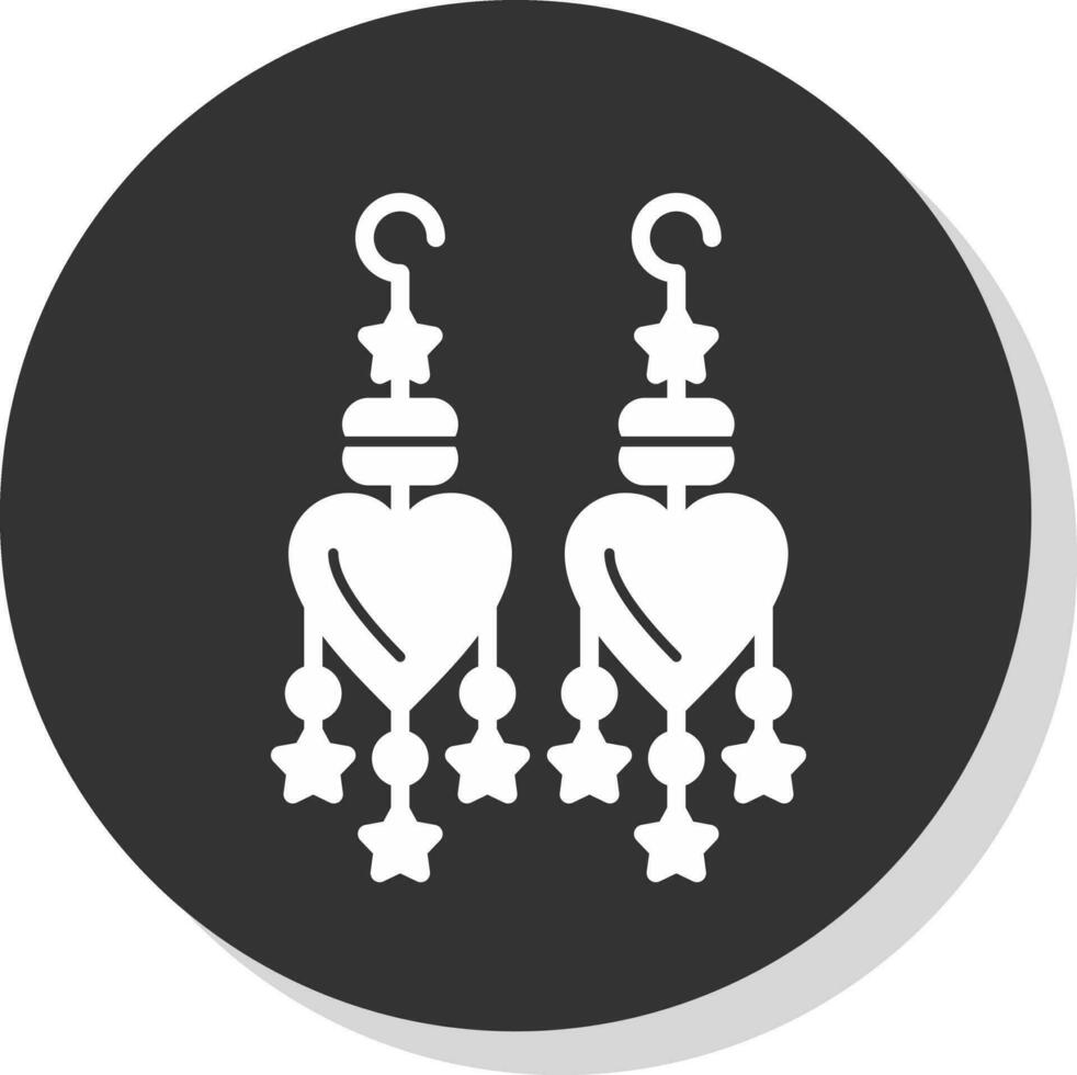 Earrings Vector Icon Design