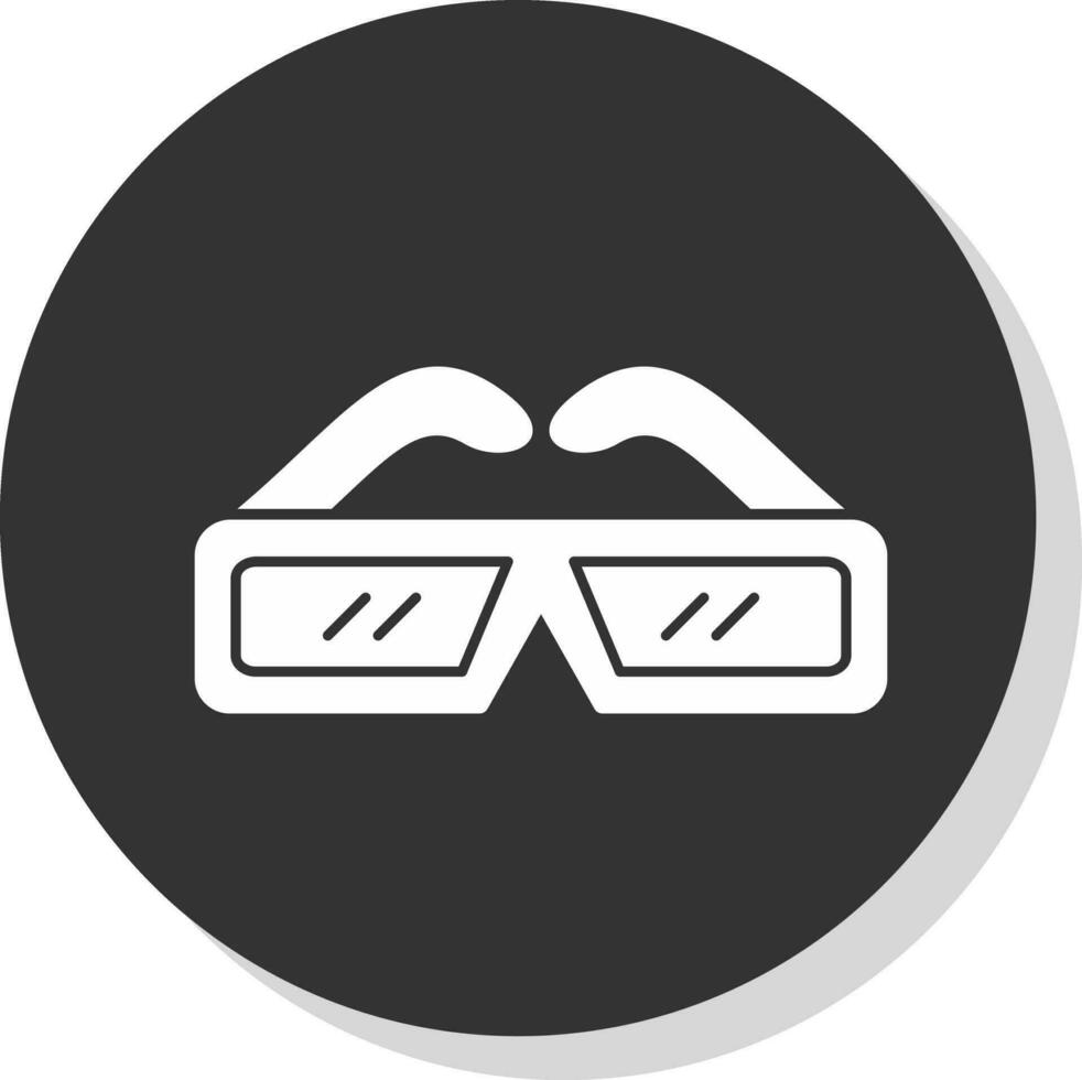 3d glasses Vector Icon Design