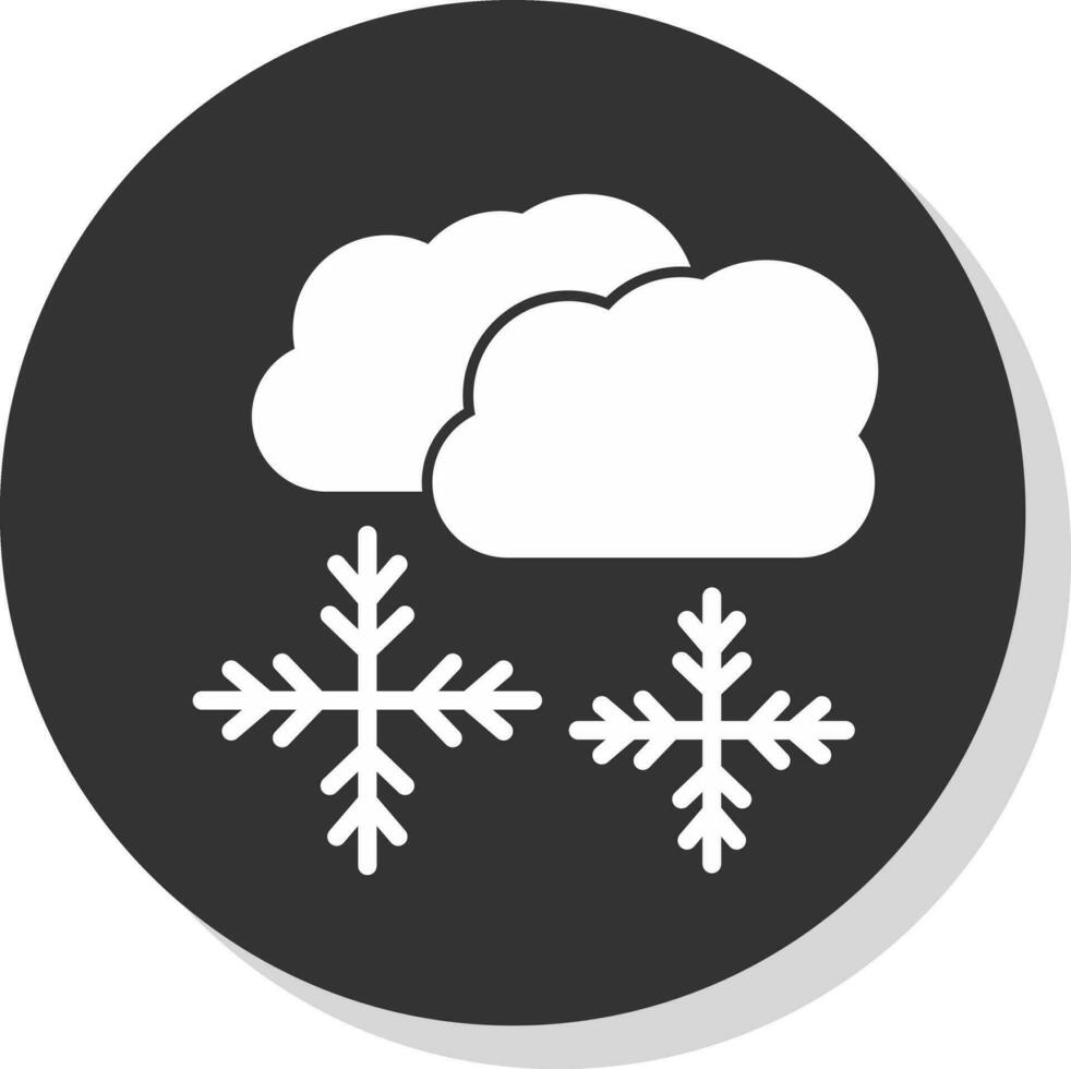 Snowing Vector Icon Design