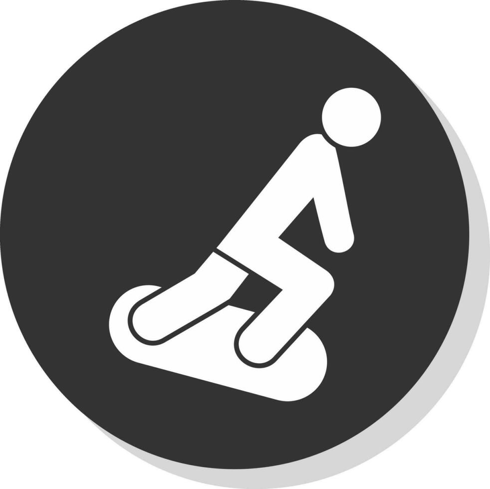 diseño de icono de vector de snowboard