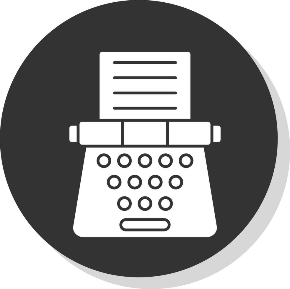 Typewriter Vector Icon Design