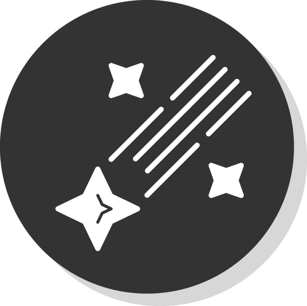 Shooting star Vector Icon Design