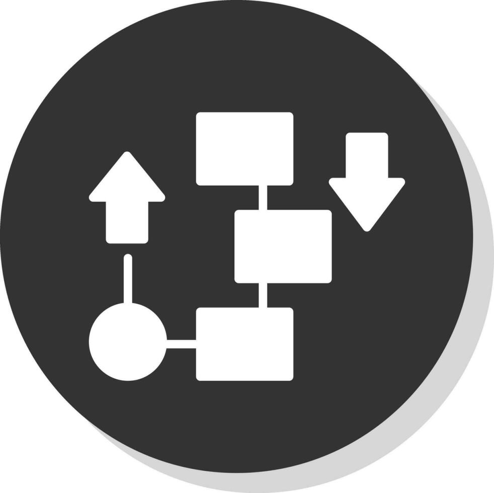 Flow diagram Vector Icon Design