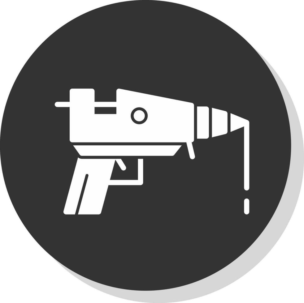 caliente pegamento pistola vector icono diseño