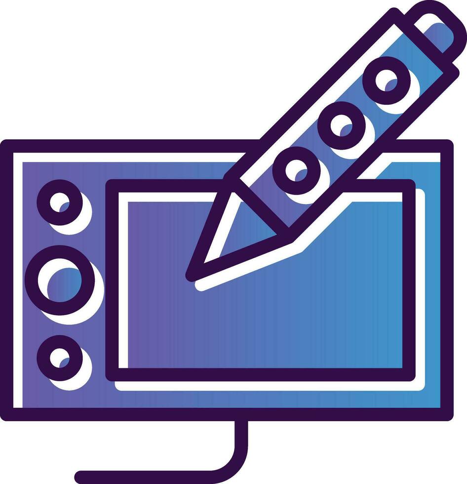 Drawing tablet Vector Icon Design