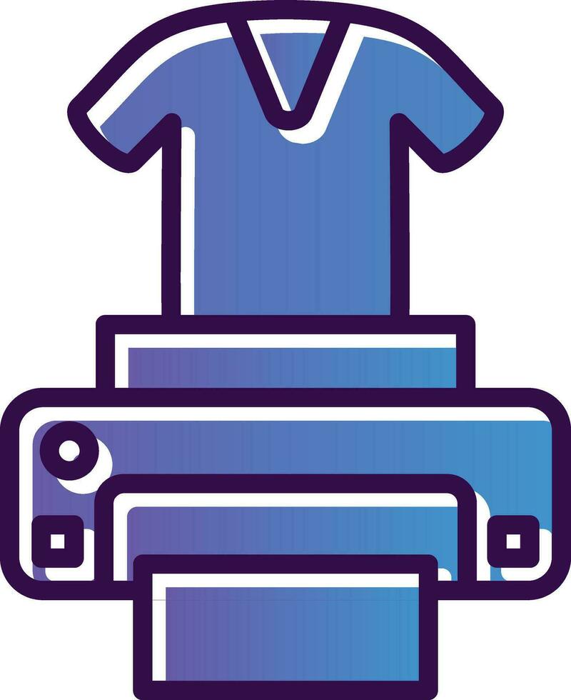 Dtg printer Vector Icon Design