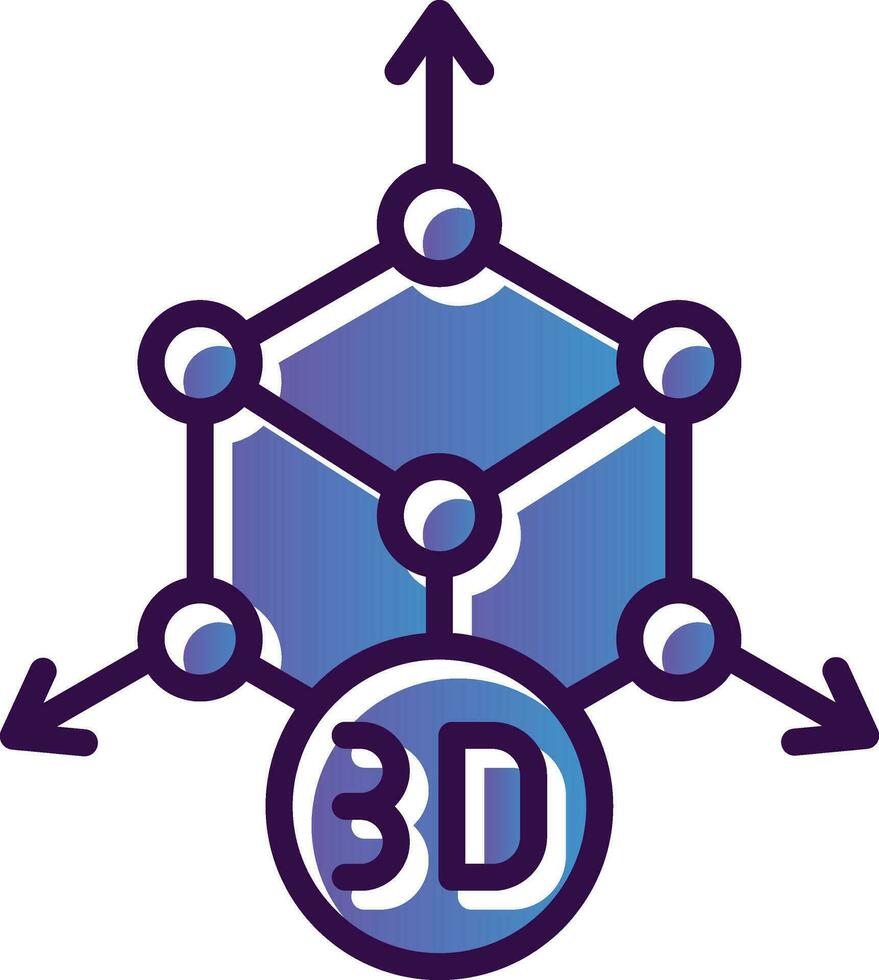 3d modeling Vector Icon Design