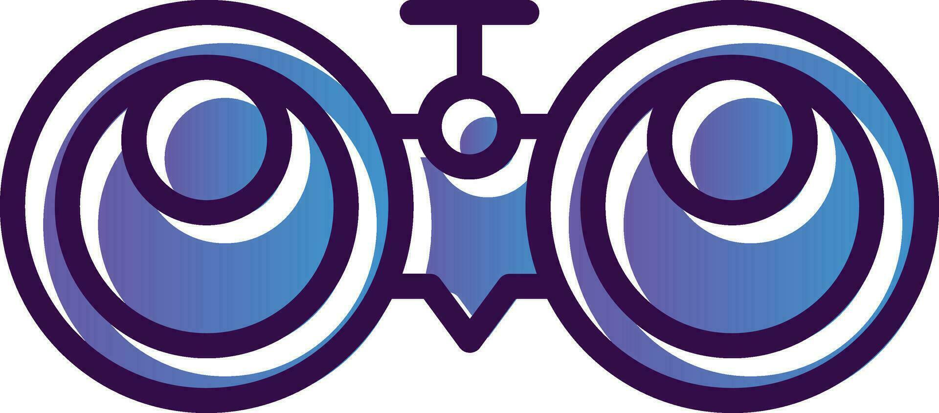 Binocular Vector Icon Design