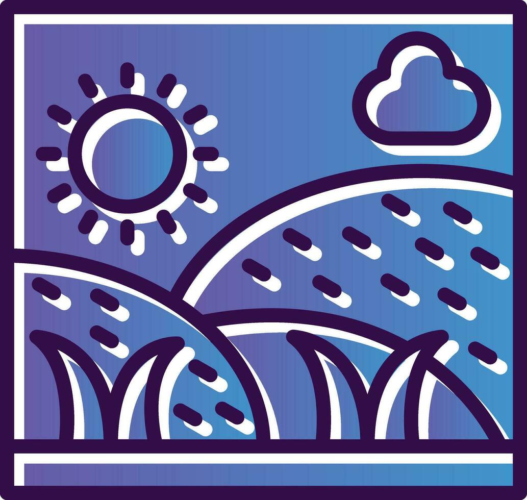 Grassland Vector Icon Design