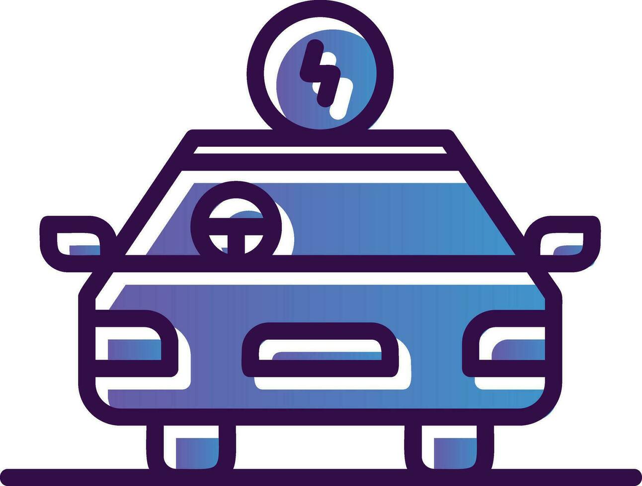 Hybrid car Vector Icon Design