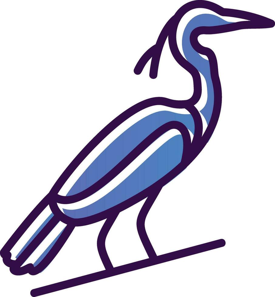 Heron Vector Icon Design