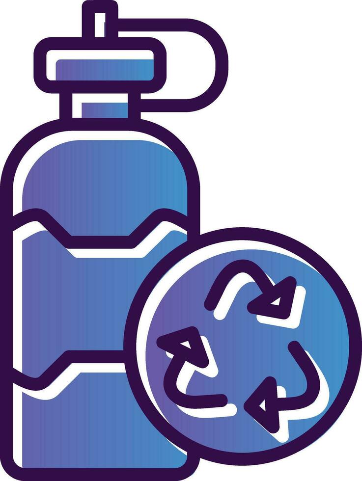Reusable bottle Vector Icon Design