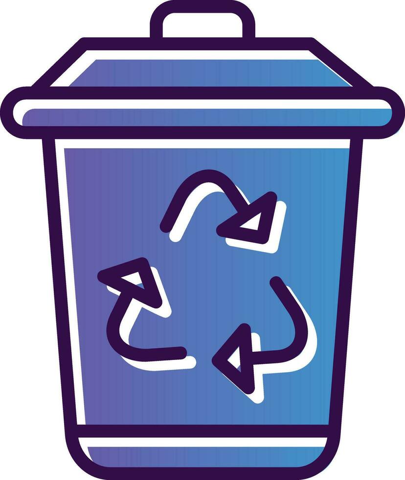 Recycle bin Vector Icon Design