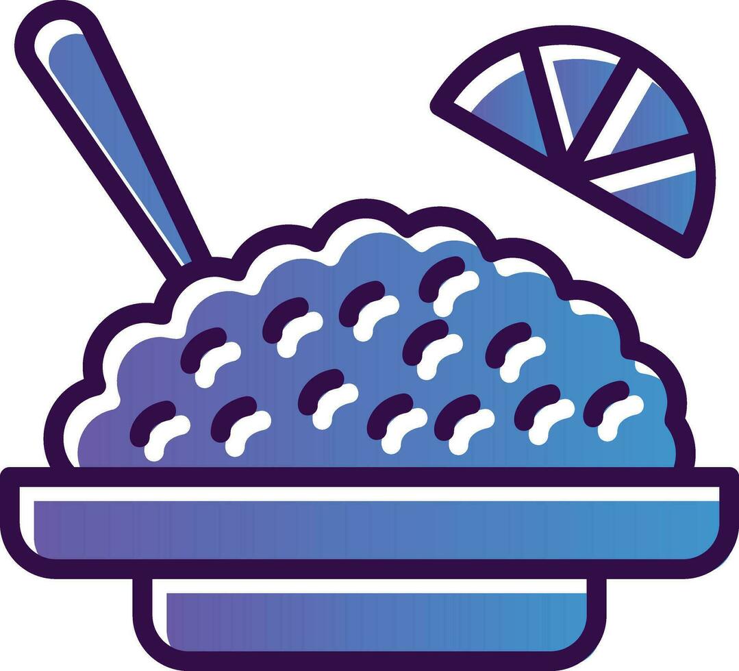 American fried rice Vector Icon Design