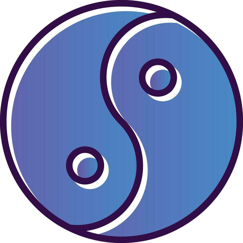 Yin yang Vector Icon Design