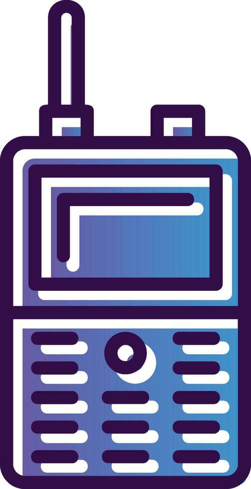Walkie talkie Vector Icon Design