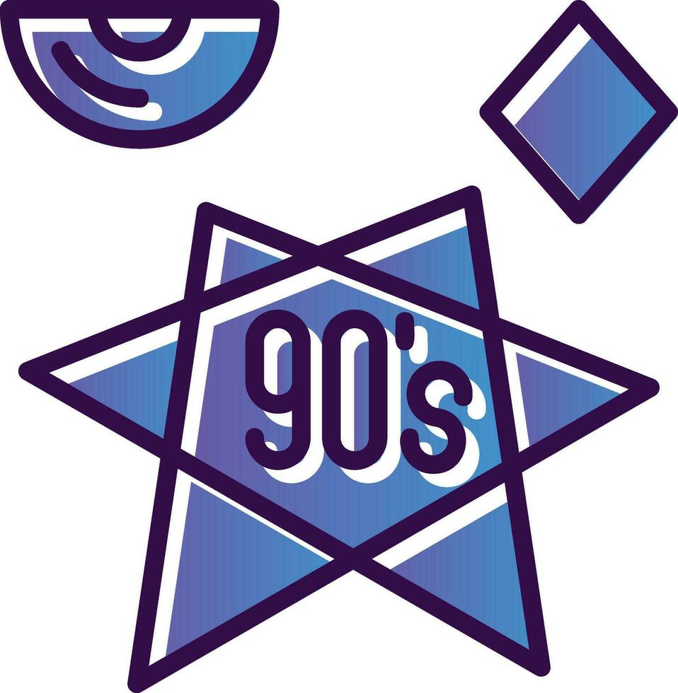 90s vector icono diseño