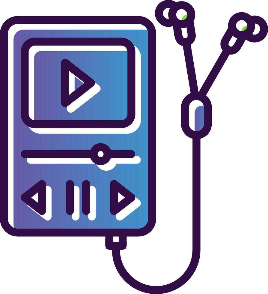 Walkman Vector Icon Design