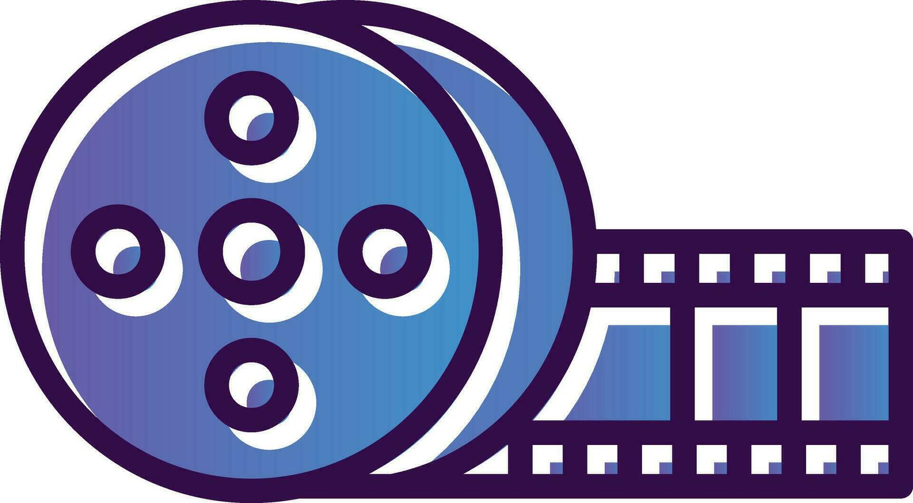 Film roll Vector Icon Design