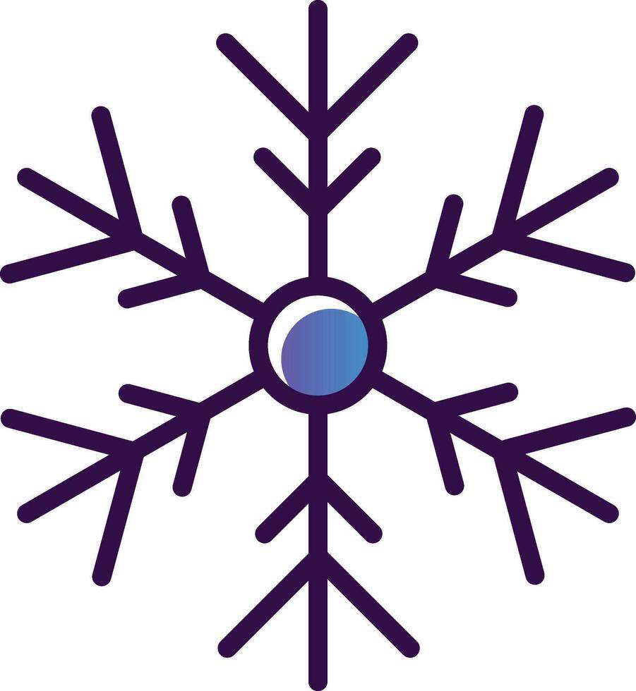 Snowflake Vector Icon Design