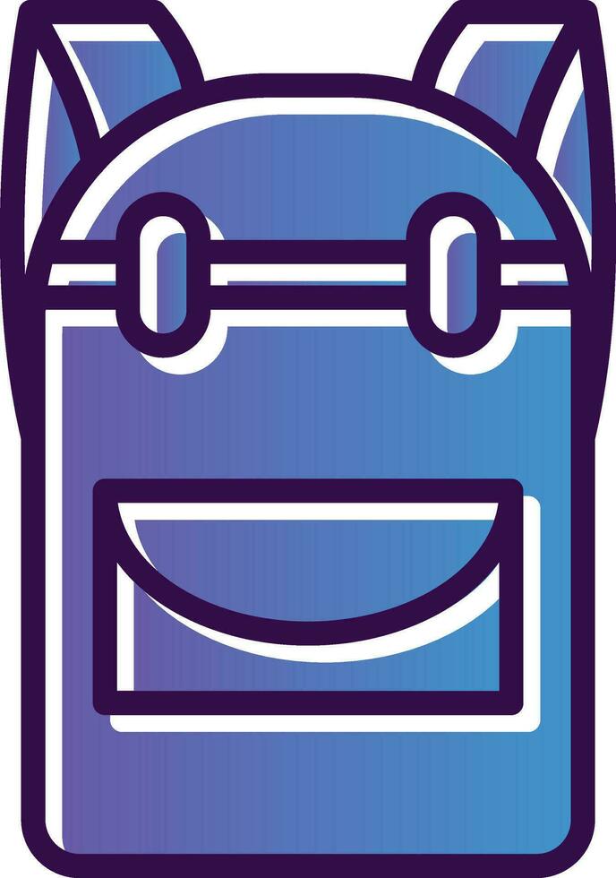 Backpack Vector Icon Design