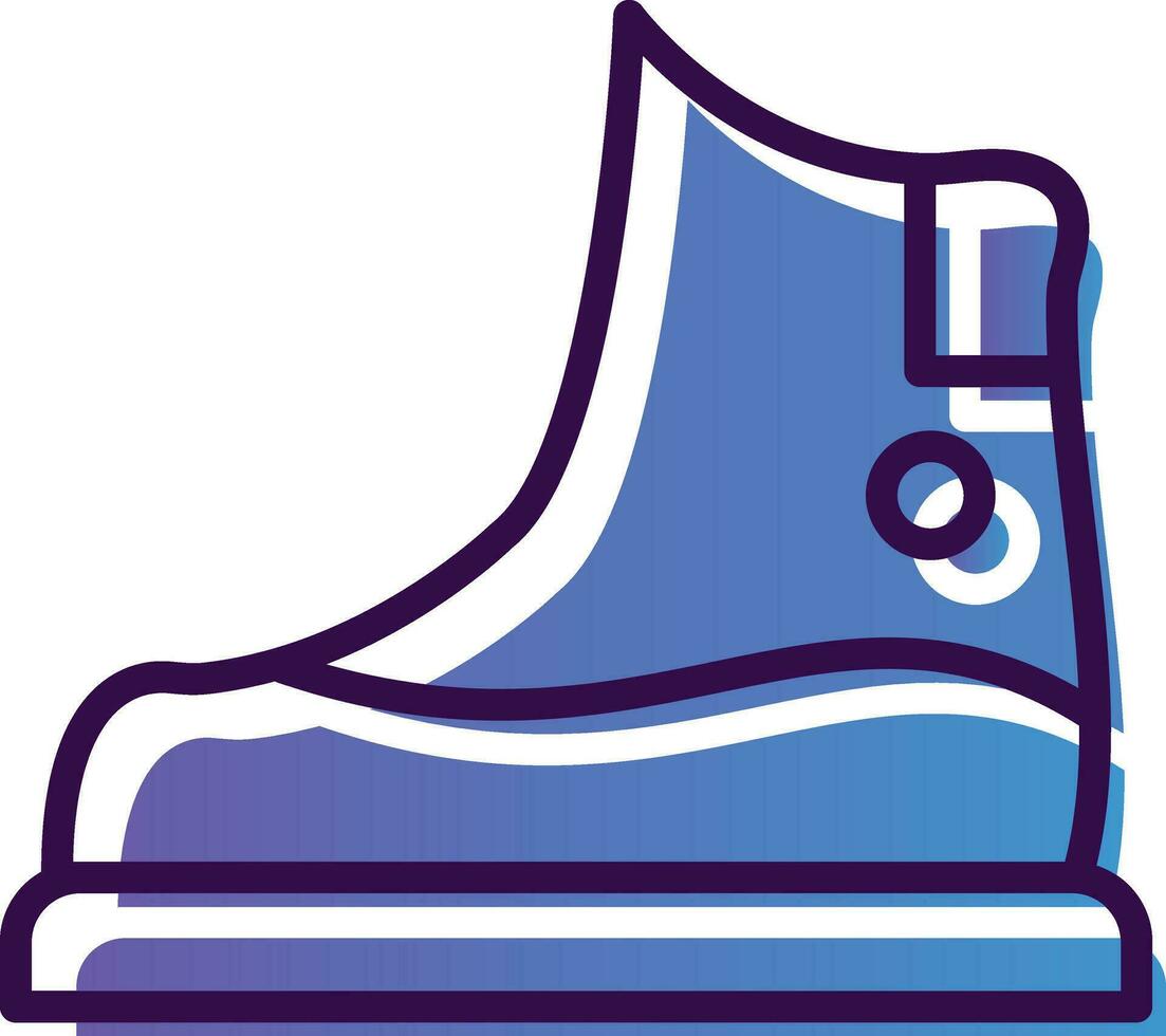 Snow boot Vector Icon Design