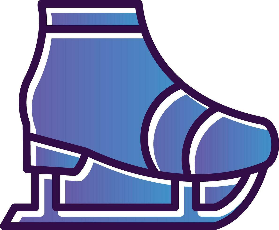 Ice skate Vector Icon Design