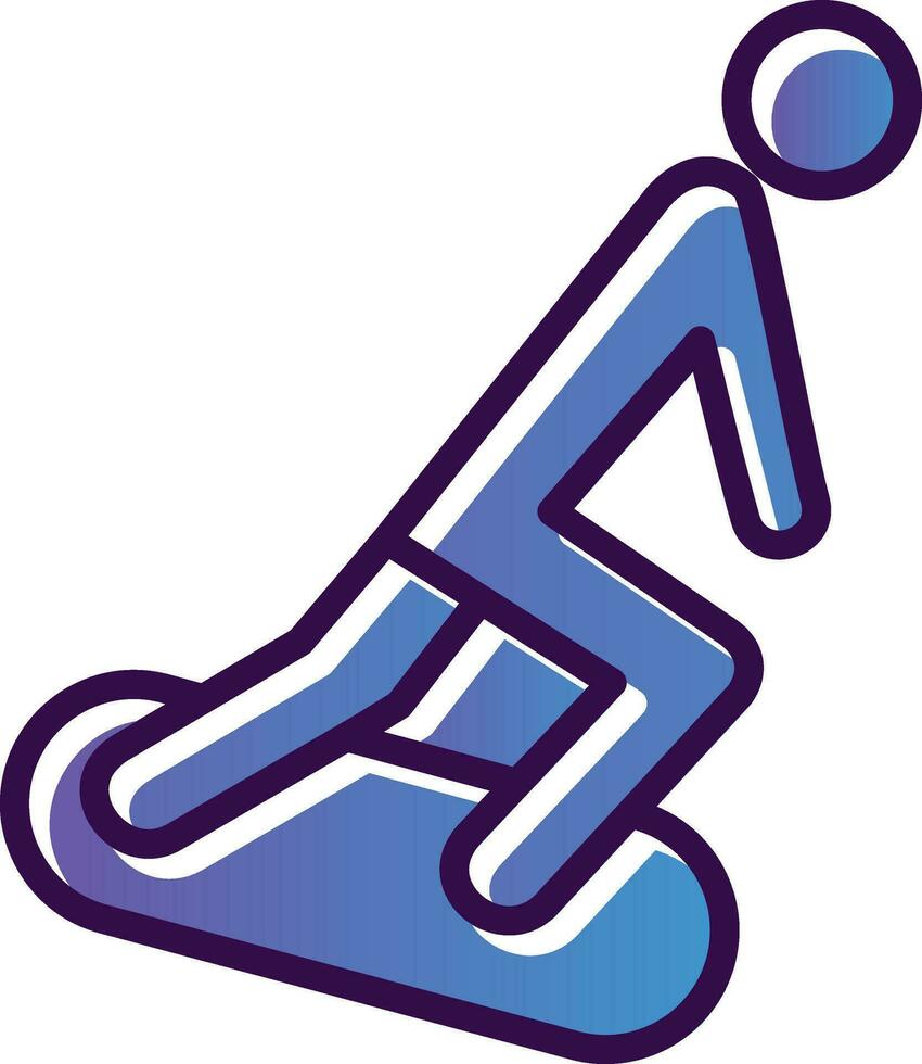 Snowboarding Vector Icon Design
