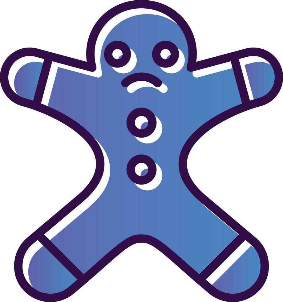 Gingerbread man Vector Icon Design