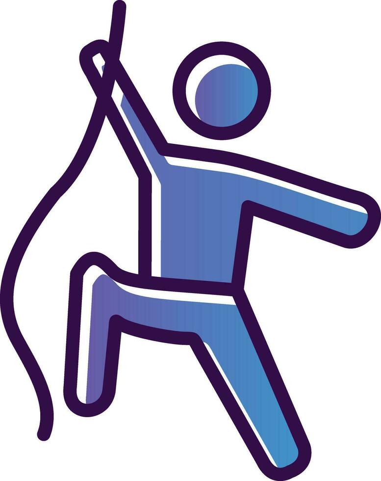 Climbing Vector Icon Design