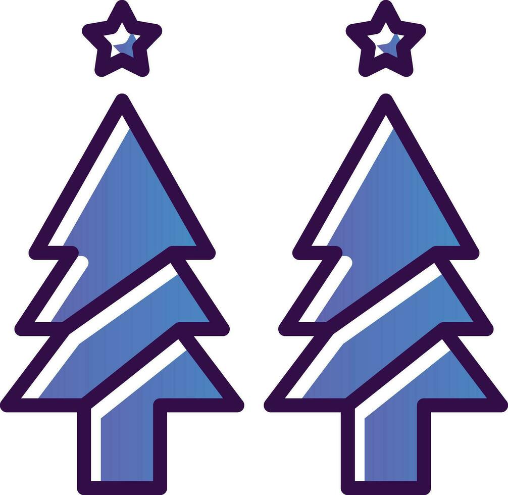Christmas tree Vector Icon Design