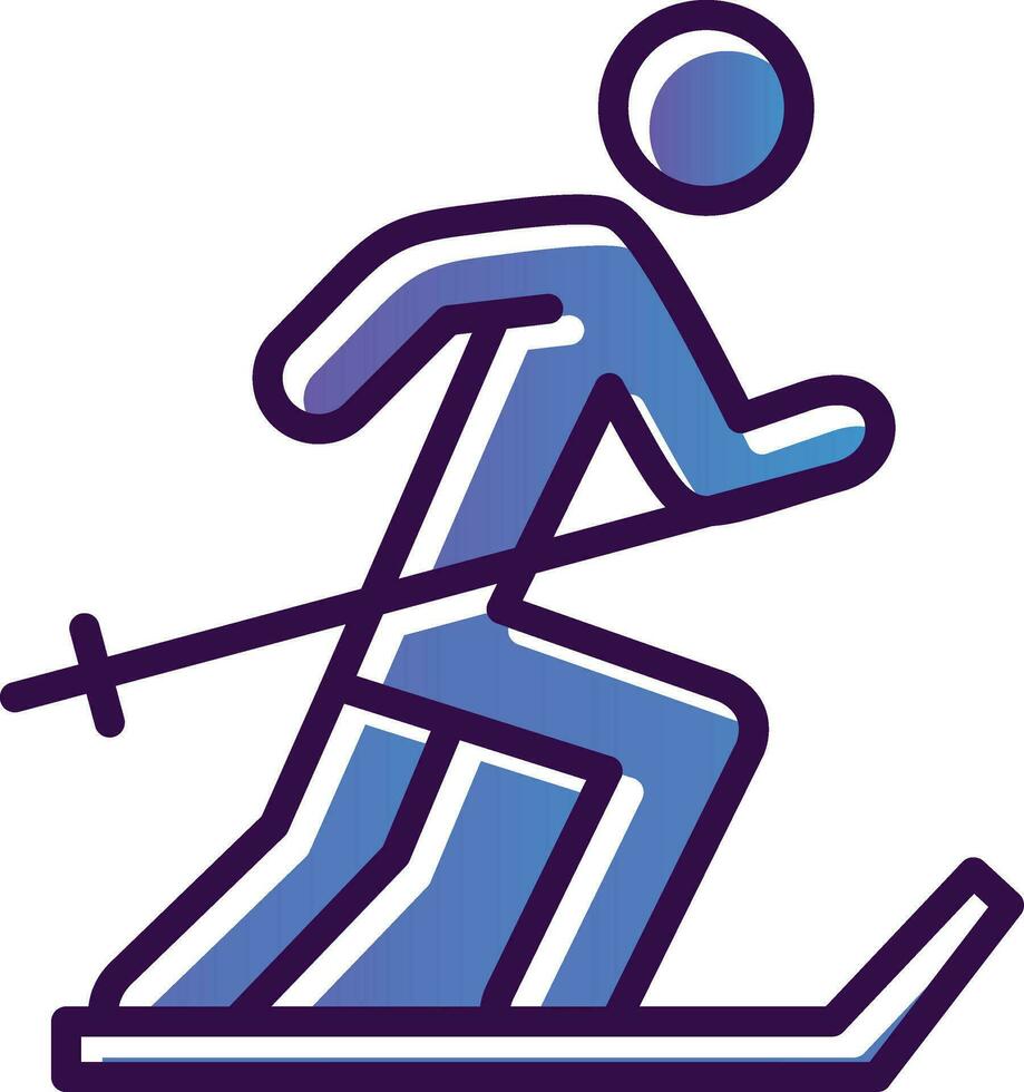 Ski Vector Icon Design