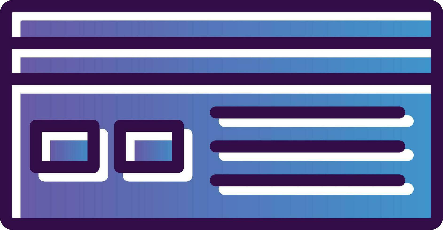 Card Vector Icon Design