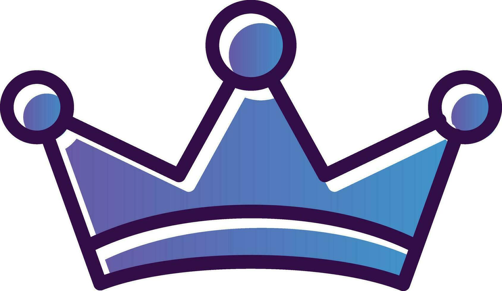 Crown Vector Icon Design