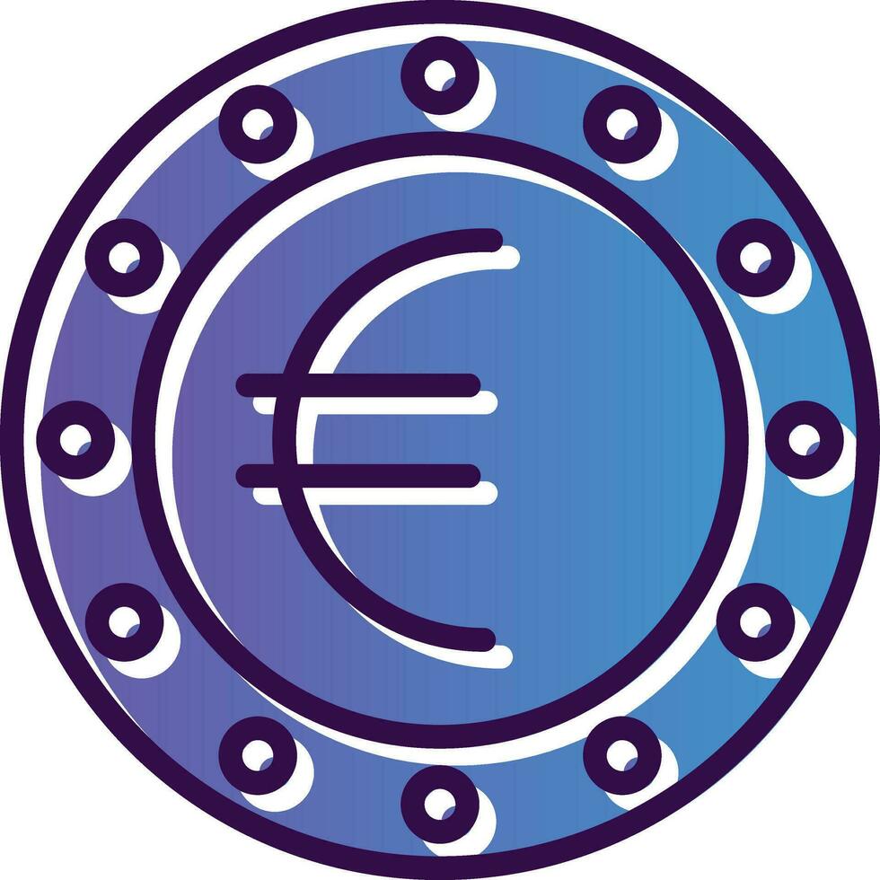 diseño de icono de vector de euro