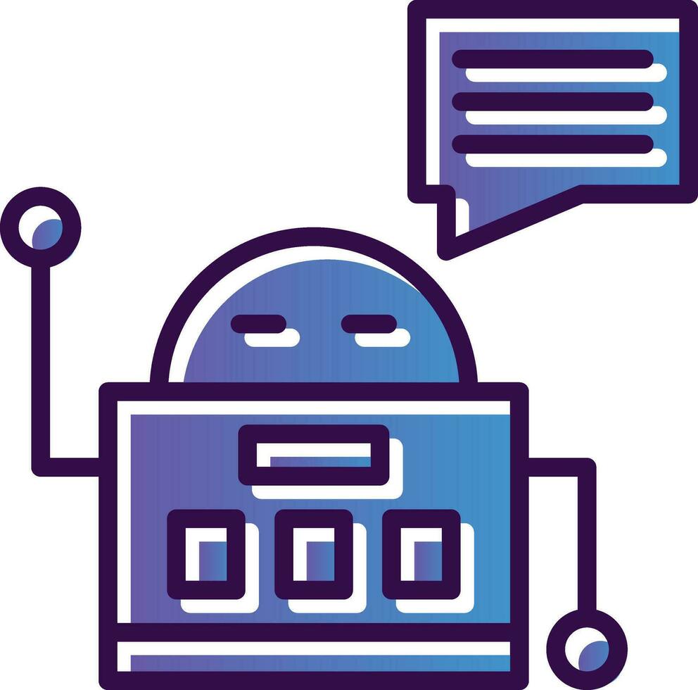 Chatbot Vector Icon Design