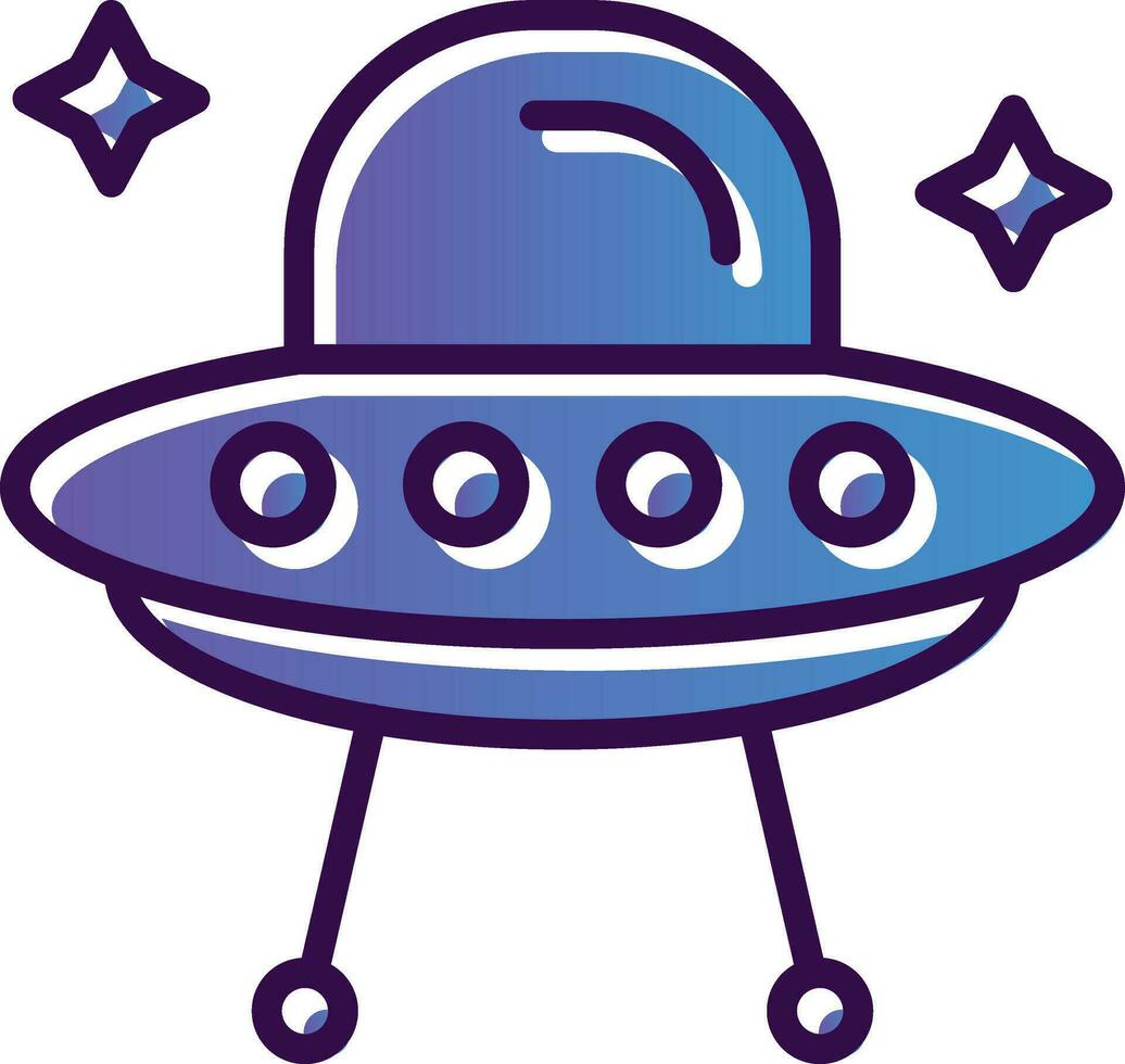 Alien ship Vector Icon Design