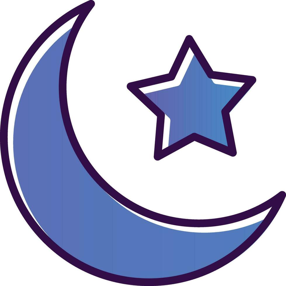 diseño de icono de vector de luna