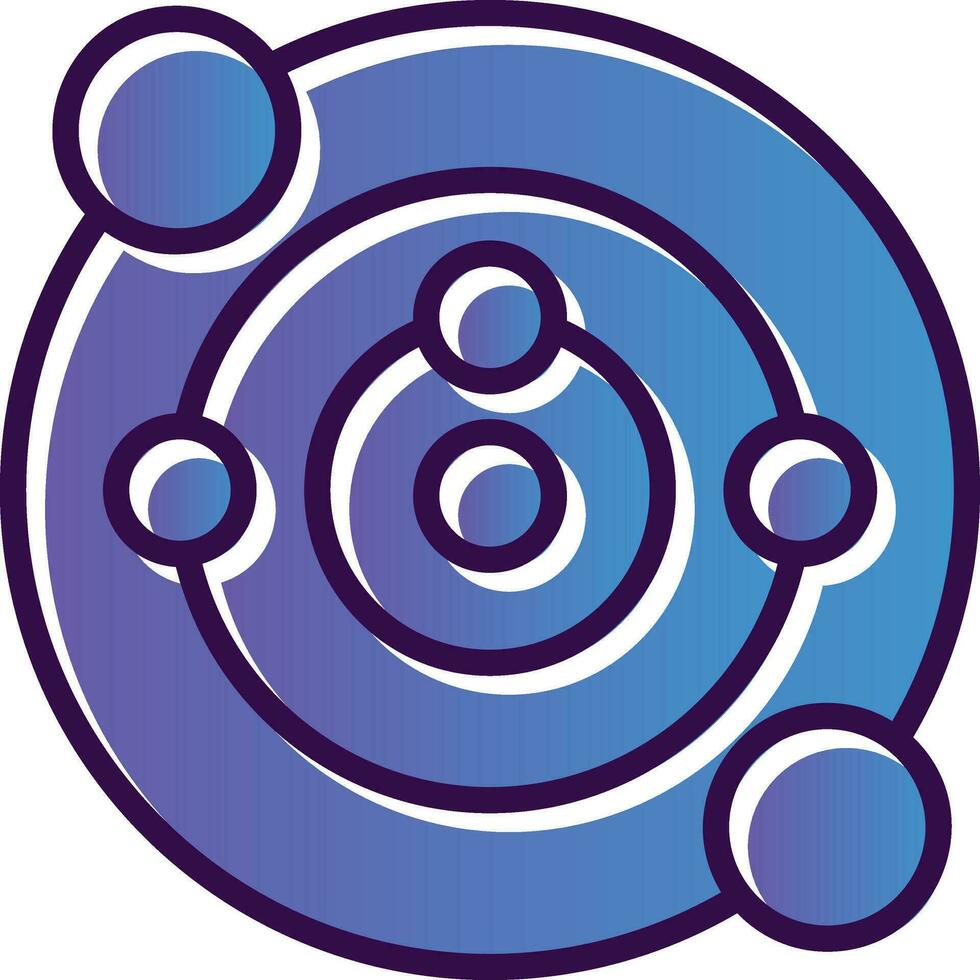 Solar system Vector Icon Design