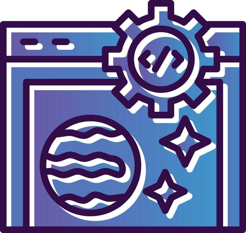 Coding Vector Icon Design