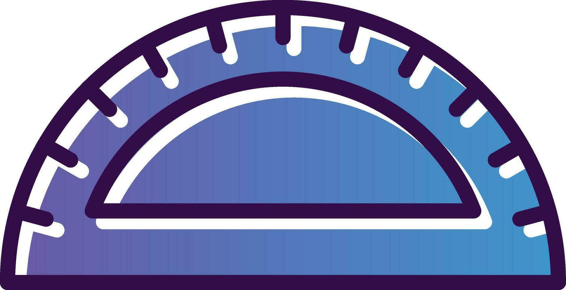 Protractor Vector Icon Design