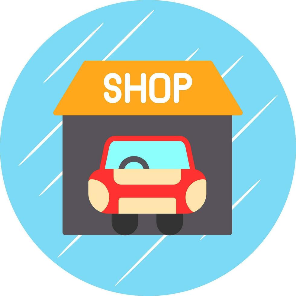 Car shop Vector Icon Design