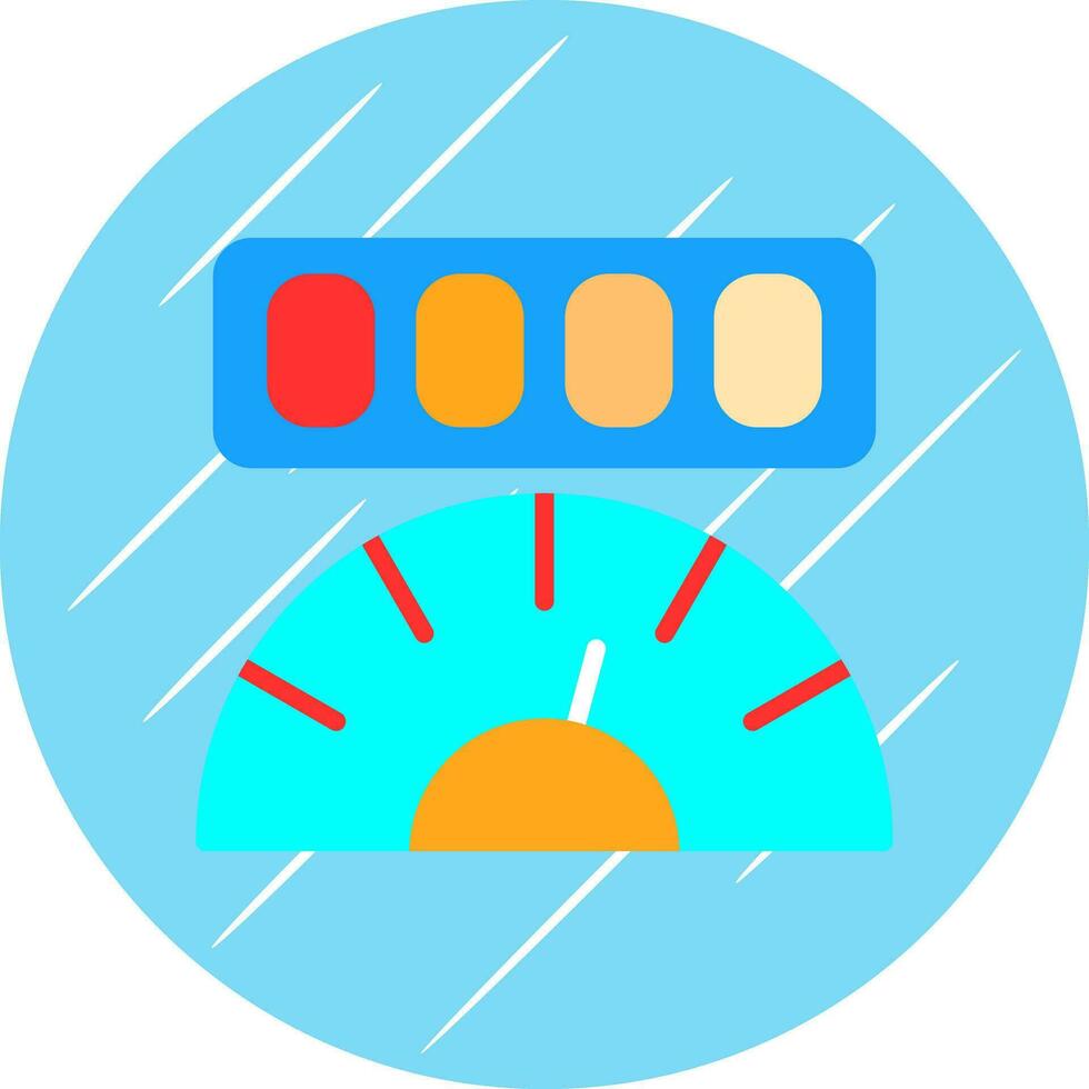 Mileage Vector Icon Design