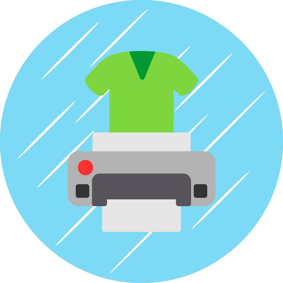 Dtg printer Vector Icon Design