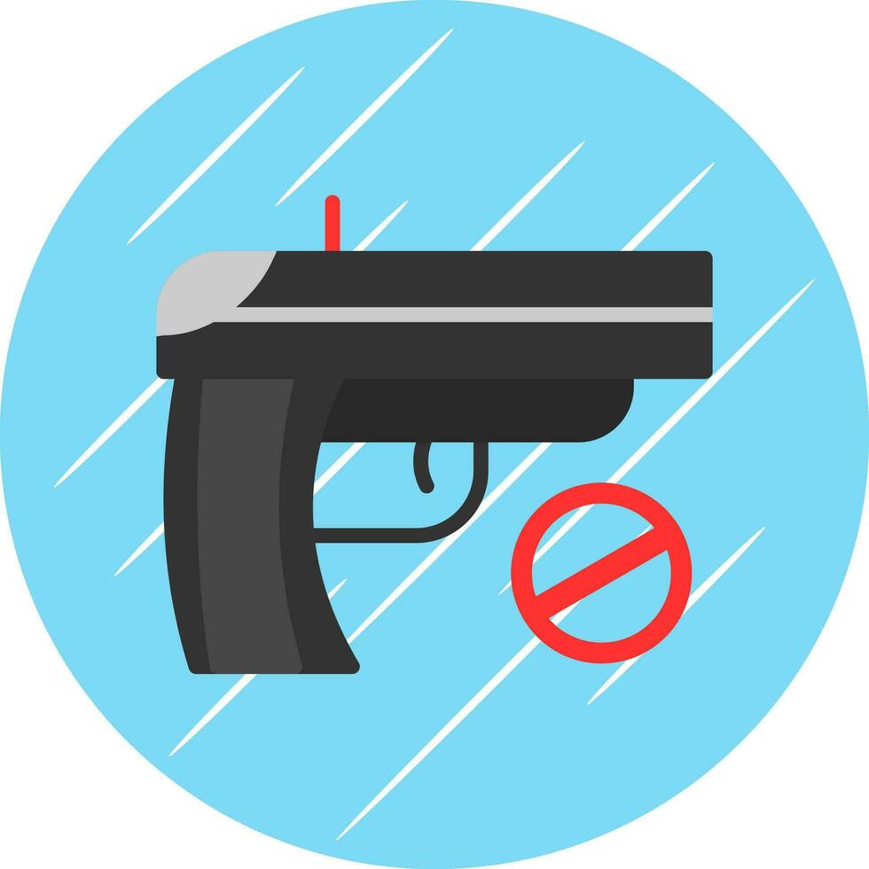 No rifle vector icono diseño