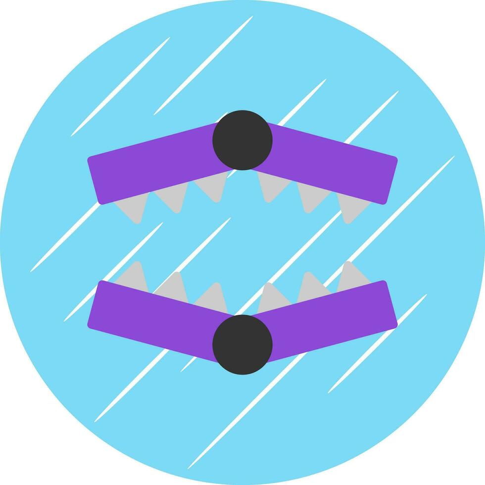 Bear trap Vector Icon Design