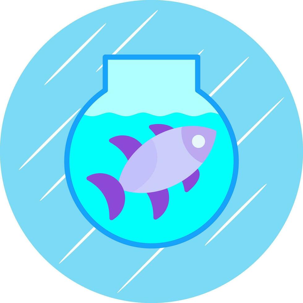 Fish bowl Vector Icon Design