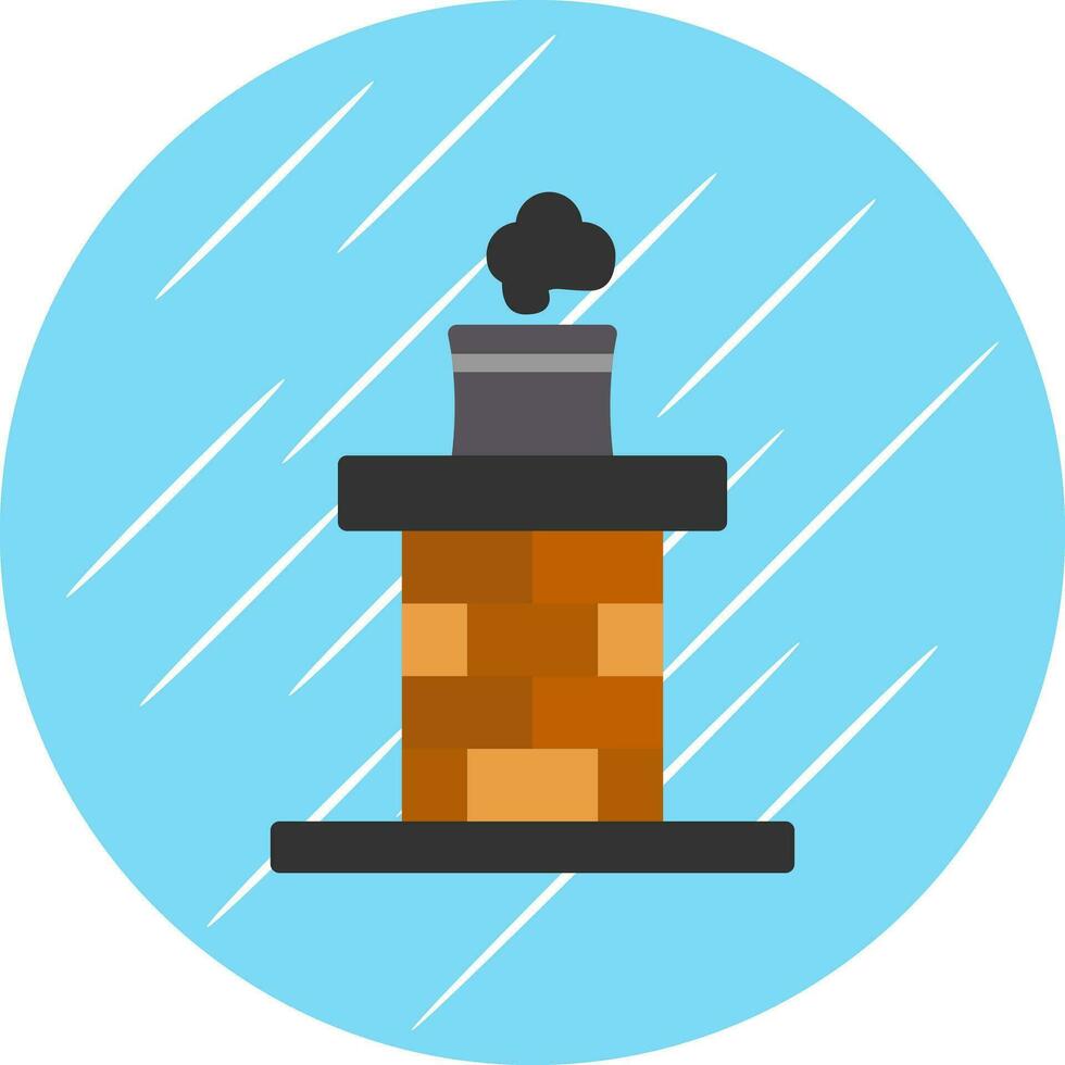 Chimenea vector icono diseño