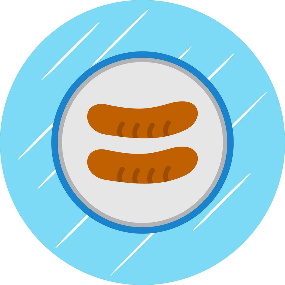 Sausage Vector Icon Design